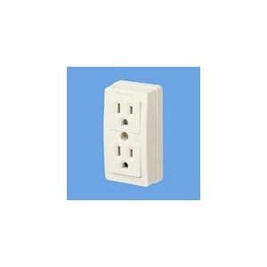 パナソニック　接地ダブルコンセント(送り端子付)(125V) WK3004W