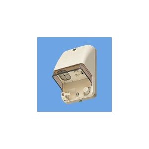 パナソニック　フル接地防水コンセント(入線機能付)(抜け止め式・アースターミナル付)(露出・埋込両用) WK4104K