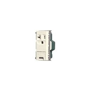 パナソニック　15A・20A兼用埋込接地 コンセント フラット型 ワンタッチプレート・取付枠用 WN19313
