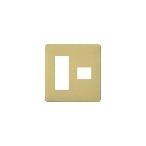 パナソニック　モダンプレート4コ用(3コ＋1コ用) ダークベージュ WN6074Y