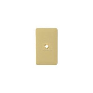 パナソニック　モダン電話線プレート 取付枠付 ダークベージュ WN6081Y
