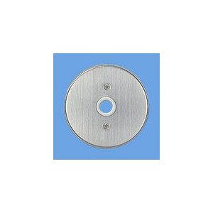 パナソニック　ステンレス丸型大穴電話線プレート 取付枠付 WN7660K