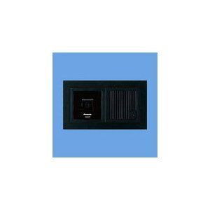 パナソニック　カラーカメラ付ドアホン子器 広角 FFシリーズ 横型 WQD品番専用 警報表示付 ブラック WQD827B