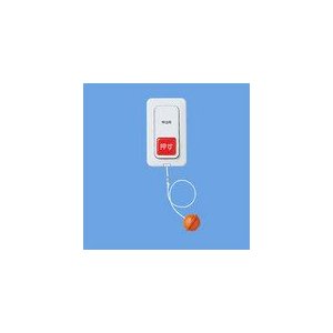 パナソニック　埋込プルスイッチ付押釦スイッチ 常開形 a接点・微少電流対応形 防沫形プレート・リード線付 WS65771