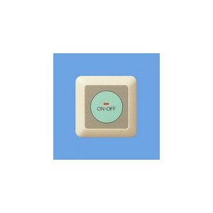 パナソニック　埋込ミニ押釦スイッチ ON保持・微少電流対応形 パイロットランプ・防沫形プレート・リード線3.5m付 WS66412