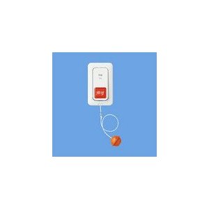 パナソニック　埋込プルスイッチ付押釦スイッチ ON保持・微少電流対応形 パイロットランプ・防沫形プレート・リード線付 WS66772