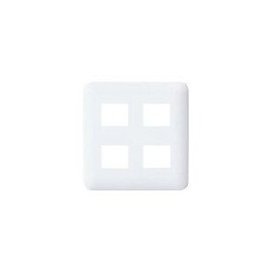 パナソニック　コスモシリーズワイド21 コンセントプレート 4コ用 ホワイト WTF7004W