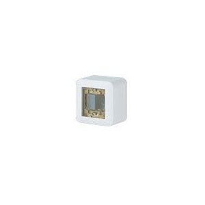 パナソニック　コスモシリーズワイド21 露出増設ミニボックス(スイッチ用)(取付枠付)(ラウンド)(ホワイト)(高さ48mm) WVC9101W